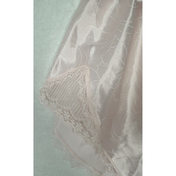 RARE Vintage MAIDENFORM Chantilly Tap ShortHi Cut Silky Panty LACE sz 5 (S) pink - Picture 5 of 8